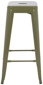 ΣΚΑΜΠΟ ΜΠΑΡ ΜΕΤΑΛΛΙΚΟ MELITA-PRO HM8642.43 ΣΕ DARK OLIVE 43x43x78Υεκ. (1 Τεμμάχια)