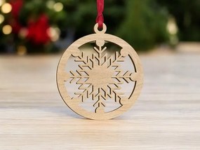 Σετ των 3 Intra απο ξύλο plywood 3mm-4mm πάχος – Μπιχλιμπίδι με χριστουγεννιάτικο δέντρο με νιφάδα χιονιού 35x40 cm INTRAVECTRY-MY545643