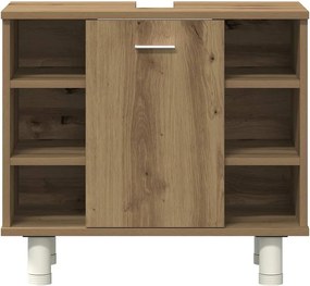 vidaXL Σετ Επίπλων Μπάνιου 3 Τεμαχίων Τεχνίτης Δρυς από Τεχν. Ξύλο