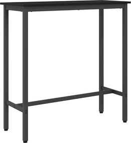 vidaXL τραπέζι Μαύρη Οξυά 100 x 40 x 100,5 εκ