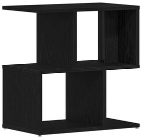 vidaXL Κομοδίνο 2 τμχ Μαύρο Δρυς 50x30x51,5 εκ Τεχνητό Ξύλο