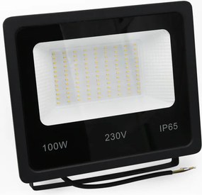Προβολέας Led SMD 230V 10W με θερμό  φως 9000lm 120° λευκό σώμα αλουμινίου IP65