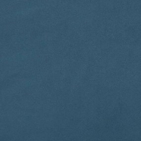 Πλαίσιο Κρεβατιού με Κεφαλάρι Σκ. Μπλε 140x200 εκ. Βελούδινο - Μπλε