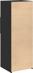 vidaXL Ντουλάπι Μαύρο 45x42,5x124 εκ. από Επεξεργασμένο Ξύλο