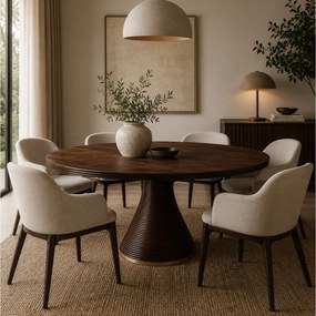 Τραπέζι Arca Rib PTMD - 150cm - Brown