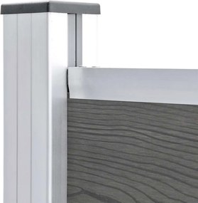 vidaXL Πάνελ Περίφραξης Γκρι 175 x 146 εκ. από WPC
