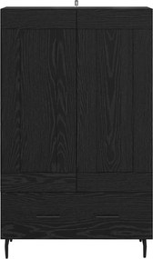 vidaXL Highboard Μαύρη Οξυά 69,5 x 31 x 115 εκ. Επεξεργασμένο ξύλο