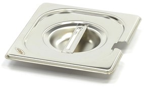Gastronorm Lid - 1/6 GN - Stainless Steel - with Recess