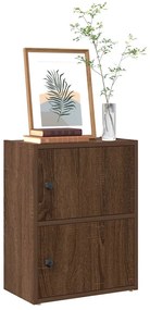 vidaXL Βιβλιοθήκη Καφέ Δρυς 40x24x52 εκ. από Επεξεργασμένο Ξύλο