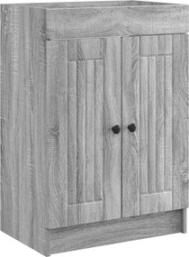 vidaXL Σετ Επίπλων Μπάνιου Γκρι Sonoma 78,5 x 37,5 x 81 εκ