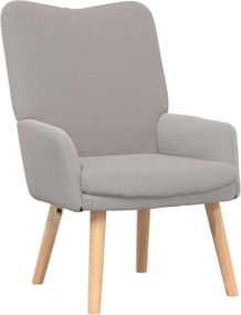 vidaXL Πολυθρόνα Ανοιχτό γκρι 63 x 67 x 94 εκ.