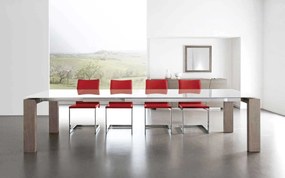 Τραπέζι Aliante Ceramica 160-210-260x105x76  - White Statuario