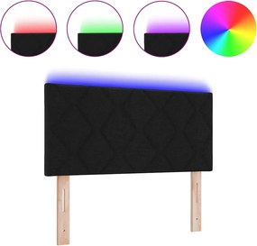 vidaXL Κεφαλάρι Μαύρο 90 cm ύφασμα