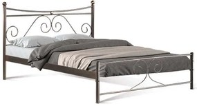 Κρεβάτι Erato 827-00-033 158x208x105cm Brown Double Metal
