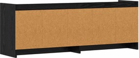 vidaXL Ντουλάπι TV 135 x 33 x 47 εκ. Μαύρη Δρυς Επεξεργασμένο Ξύλο