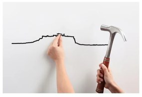 The Line Μεταλλικό Διακοσμητικό Τοίχου Athens XL - Μαύρο