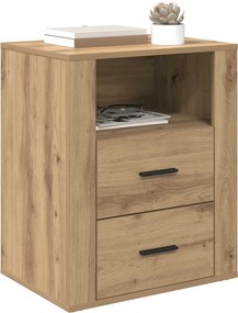 vidaXL Κομοδίνο Artisan Oak 35 x 50 x 60 εκ Επεξεργασμένο Ξύλο