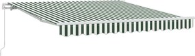 vidaXL Αντιανεμικό Πράσινο και Λευκό 300 x 250 x 165 εκ. Πολυεστέρας