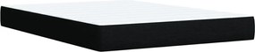 vidaXL Κρεβάτι Boxspring με Στρώμα Μαύρο 160x200 εκ. Υφασμάτινο