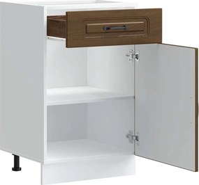 vidaXL ντουλάπι βάσης κουζίνας Kalmar Καφέ δρυς Επεξεργασμένο Ξύλο