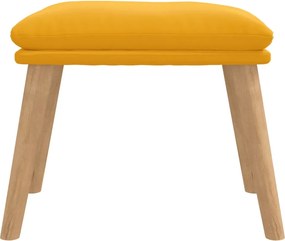 vidaXL Υποπόδιο Μουσταρδί 45x29,5x35 εκ. Βελούδινο