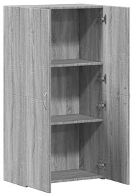 vidaXL Αρχειοθήκη Γκρι Sonoma 60x32x115 εκ. από Επεξεργασμένο Ξύλο
