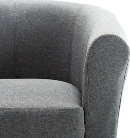 vidaXL Πολυθρόνα Ανοιχτό Γκρι Υφασμάτινη