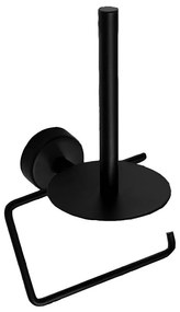 Χαρτοθήκη Διπλή Moderno 242855 11x12,5x20cm Black Mat Karag Ανοξείδωτο Ατσάλι