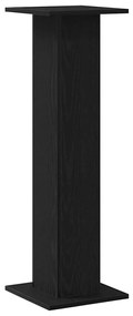 vidaXL Βάση φυτών 2 pcs Μαύρη Οξυά 30 x 30 x 95 cm Επεξεργασμένο ξύλο