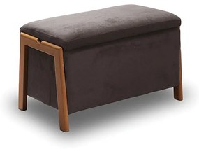 DALI ΣΚΑΜΠΟ VELVET BROWN ΜΕ ΑΠΟΘ. ΧΩΡΟ 75X42X44εκ. ZITA PLUS 75X42X44εκ.