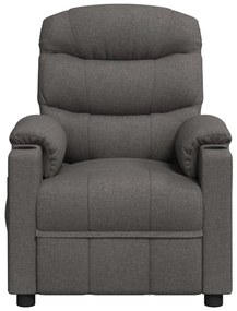 vidaXL Πολυθρόνα Ανακλινόμενη Σκούρο Γκρι Υφασμάτινη
