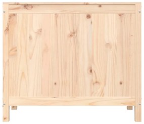 vidaXL Καλάθι Απλύτων 88,5x44x76 εκ. από Μασίφ Ξύλο Πεύκου