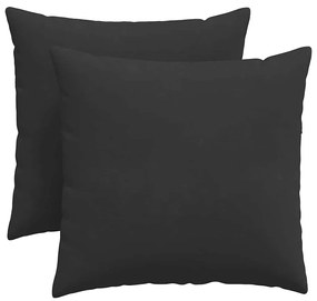 vidaXL Μαξιλάρι Καναπέ 2 pcs Μαύρο 45 x 45 cm ύφασμα