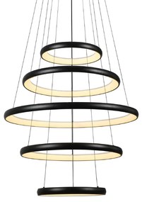 ΚΡΕΜΑΣΤΟ Φ/Σ LED 80W 6400LM CCT IP20 ΜΑΥΡΟ ΜΕΤΑΛΛΙΚΟ + ΑΚΡΥΛΙΚΟ ACA HM23LEDP5BKCCT