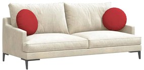 vidaXL Μαξιλάρια καθισμάτων 2 pcs Κόκκινο Ø40 x 13 εκ ύφασμα