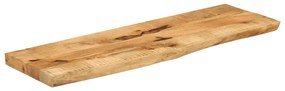 vidaXL Επιφάνεια Τραπεζιού 120x30x2,5 εκ. Live Edge Μασίφ Ξύλο Μάνγκο