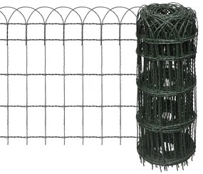 vidaXL Μπορντούρα Κήπου 25x0,65 μ. Σίδηρος με Ηλεκτρ/τική Βαφή Πούδρας