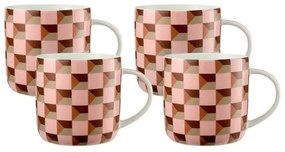 Κούπες Syracuse (Σετ 4Τμχ) DX1415 480ml Peach Maxwell & Williams Porcelain