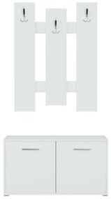 Σετ διαδρόμου Murrieta G105, 92x40cm, Άσπρο, Πλαστικοποιημένη μοριοσανίδα, Εντοιχισμένη, Τοίχου | Epipla1.gr