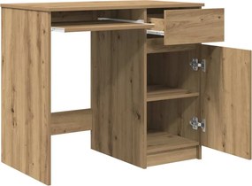 vidaXL Γραφείο Αρτισιανή Δρυς 86x49x76 εκ. από Επεξεργασμένο Ξύλο