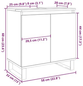 ΝΤΟΥΛΑΠΙ ΜΠΑΝΙΟΥ ΠΑΛΙΟ ΞΥΛΟ 58X33X60 CM ΚΑΤΑΣΚΕΥΑΣΜΕΝΟ ΞΥΛΟ 857220