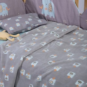 Κουβέρτα Fleece Αγκαλιάς (75x100) Nef-Nef Homeware Baby Elephants 26