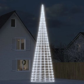 vidaXL Φωτιστικό Χριστουγεννιάτικο Δέντρο 3000 LED Ψυχρό Λευκό 800 εκ.