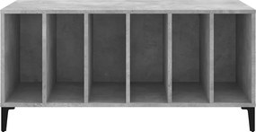 vidaXL Δισκοθήκη Γκρι Σκυροδέματος 100x38x48 εκ. Επεξεργασμένο Ξύλο
