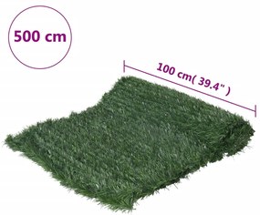 vidaXL Περίφραξη Πράσινη 1 x 5 μ. από Τεχνητό Γρασίδι