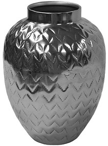 Βάζο Μεταλλικό 00.07.74022 17x22cm Silver Metal