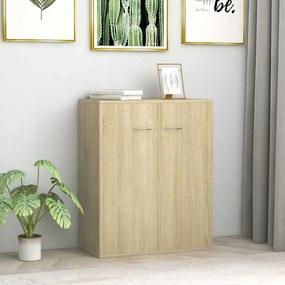vidaXL Ντουλάπι Sonoma Δρυς 60 x 30 x 75 εκ. από Επεξ. Ξύλο