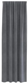 vidaXL Κουρτίνες με κουρτίνες 2 pcs Ανοιχτό γκρι 140 x 225 cm Βελούδο