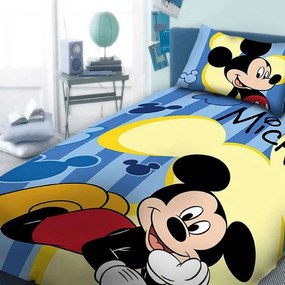Παπλωματοθήκη Παιδική Σετ 2τμχ  Disney Mickey 960 Digital Print DimCol Μονό 160x240cm 100% Βαμβάκι