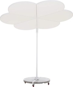 ΟΜΠΡΕΛΑ ΜΕ ΒΑΣΗ ΣΕΙΡΑ CANNOPY (flower) HM21286.02 ΑΛΟΥΜΙΝΙΟ-ΓΡΑΝΙΤΗΣ-ΛΕΥΚΟ 2,38x2,2μ